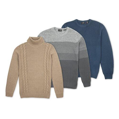 UP 2 FASHION MEN Herren-Grobstrickpullover