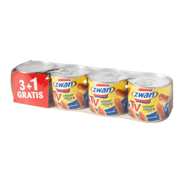 ZWAN(R) Tv-worstjes, 4-pack