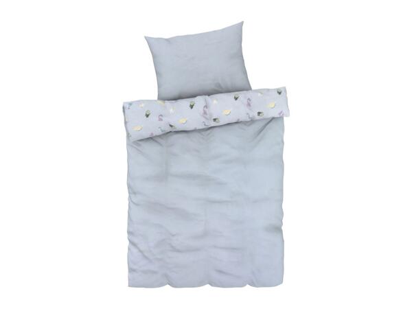 Livarno Home Kids' Reversible Bedlinen - Single Grey