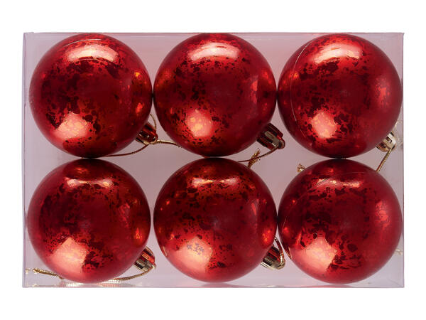Livarno Home Christmas Baubles - 6 pack
