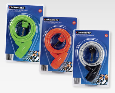 Lucchetto a spirale per bicicletta BIKEMATE(R)