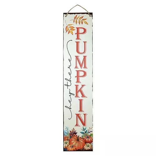 47" Tall Fall Reversible Porch Sign - Pumpkin/Boo