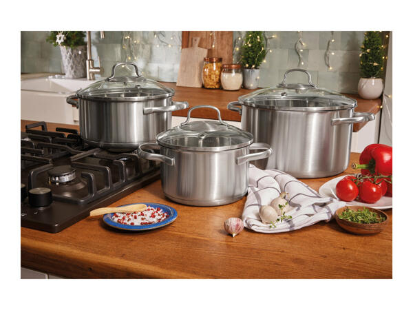 Ernesto Stainless Steel Saucepan Set