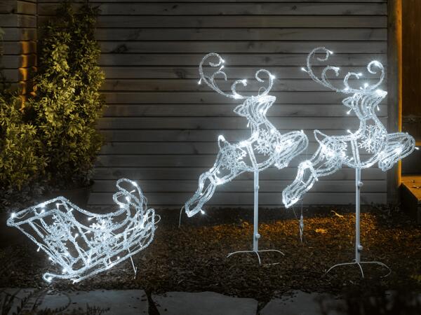 3D-Lichtfiguren-Set, 3-teilig