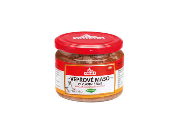 VEPŘOVÉ MASO VE VLASTNÍ ŠŤÁVĚ