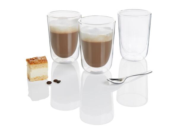 Livarno Home Cappuccino Glasses - 3 Pack