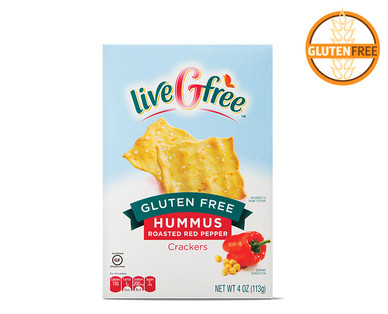 liveGfree Gluten Free Hummus Crackers