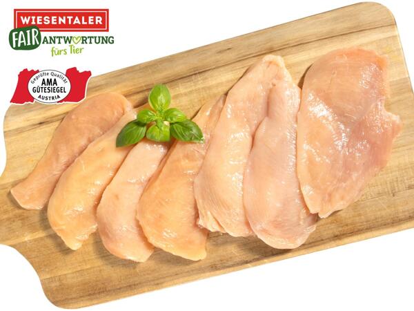 Frische Tierwohl Maishendl Filetschnitzel