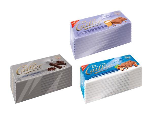 Tablettes de chocolat Cailler