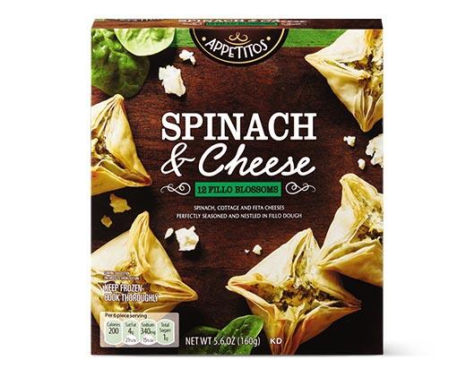 Appetitos 
 Blossoms Spinach & Cheese or Chicken & Pesto