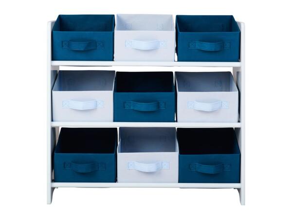 Kids' storage shelves