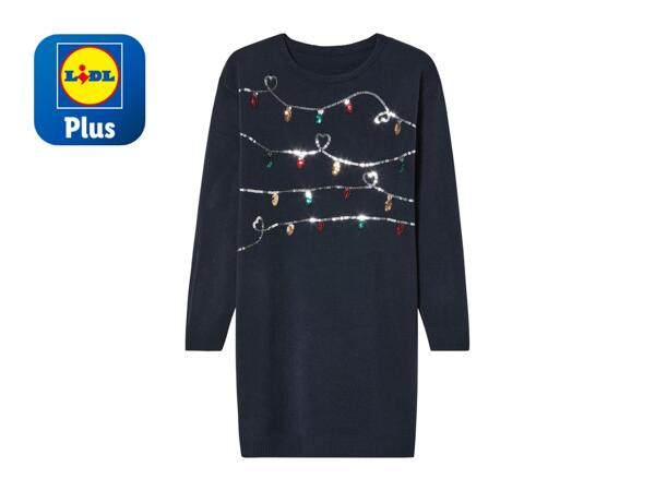 Pepperts Older Kids' Christmas Jumper Dress Black