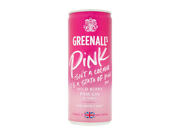 Greenall's Wild Berry Pink Gin & Tonic