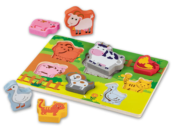 Holz-Puzzle Lernspiel