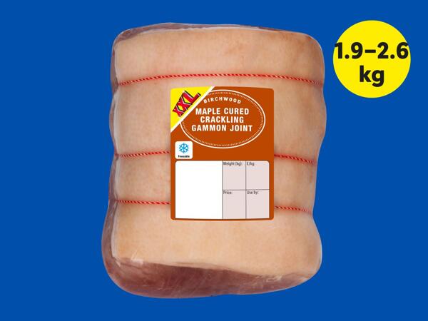 Birchwood Maple Cured Gammon Joint with Crackling