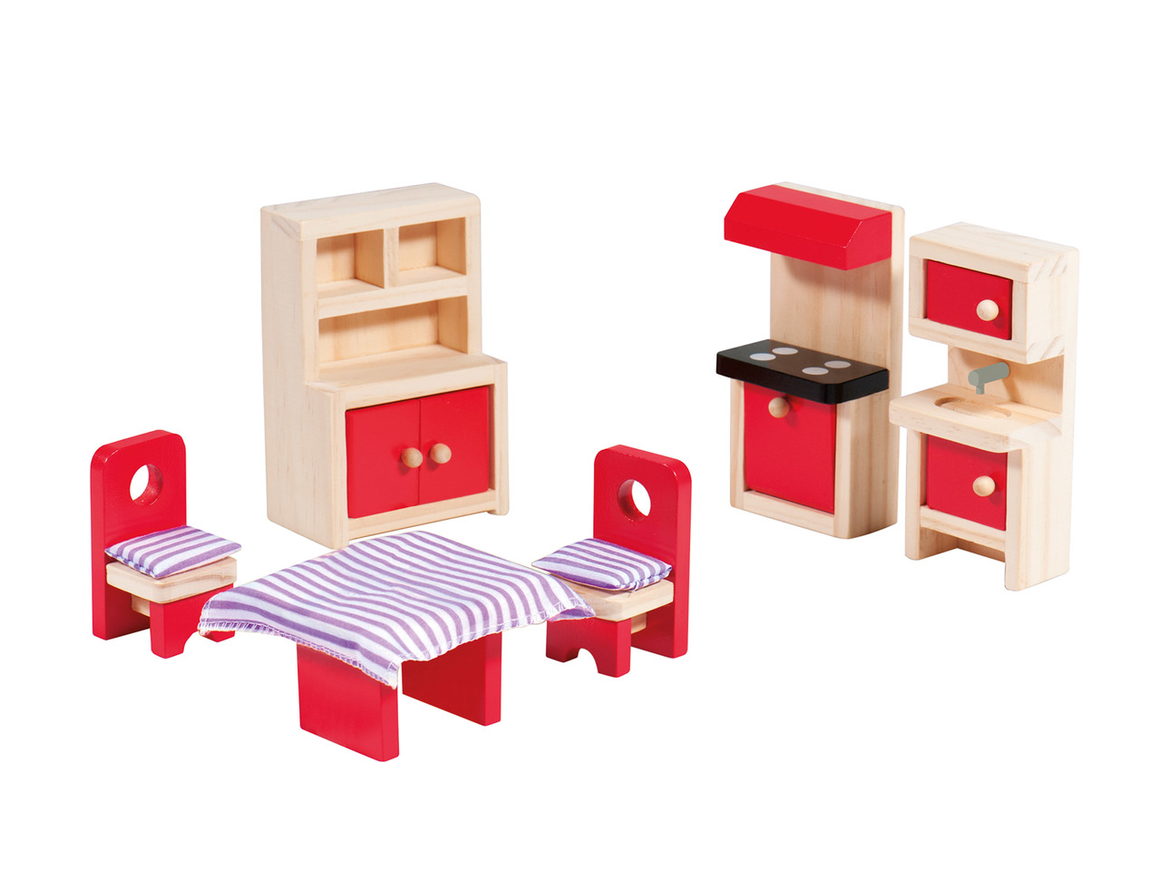 Playtive Junior Wooden Doll's House Furniture or Doll Family1