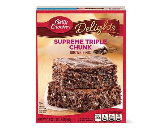 Betty Crocker Triple Chunk or Walnut Brownie Mix