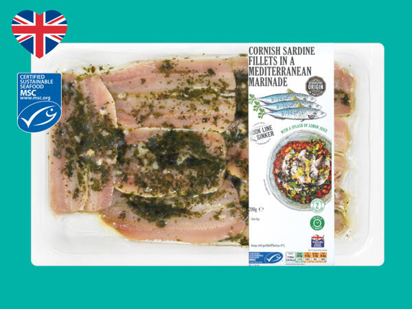 Cornish Sardine Fillets in a Mediterranean Marinade