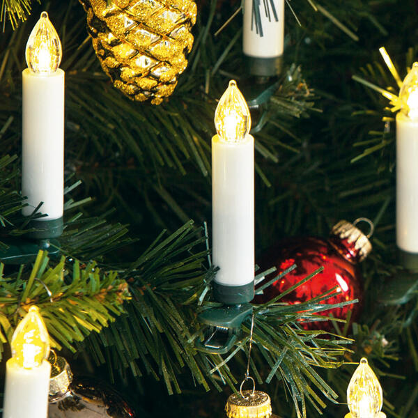 20 kabellose LED-Weihnachtskerzen