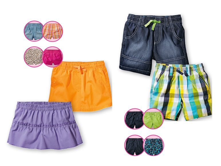 Lupilu(R) Girls' Shorts/Skirts or Boys' Bermuda Shorts