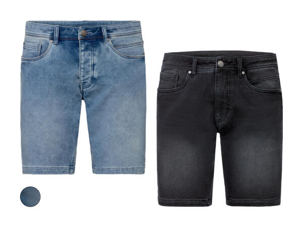 Shorts in denim felpato
