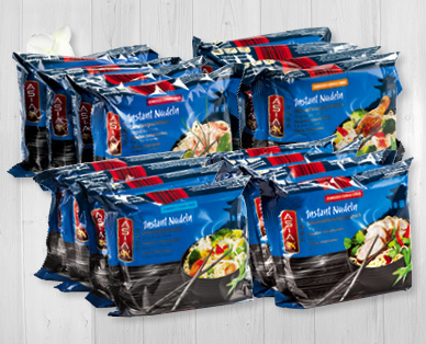 Piatti asiatici istantanei a base di noodles ASIA