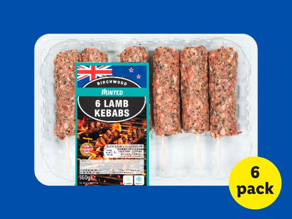 Birchwood 6 Minted Lamb Kebabs