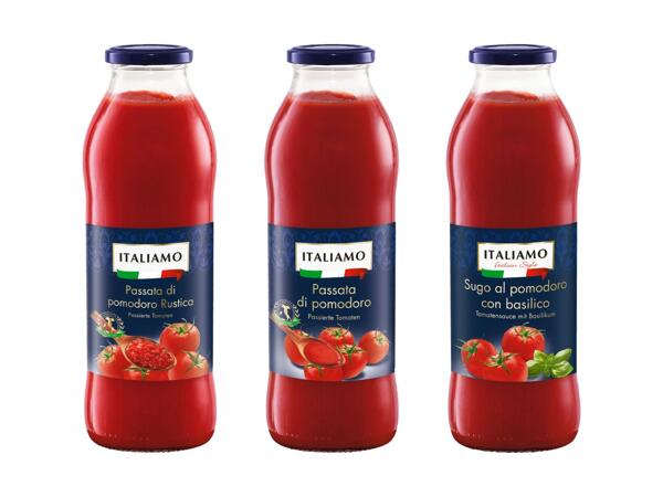 Passierte Tomaten oder Tomatensauce