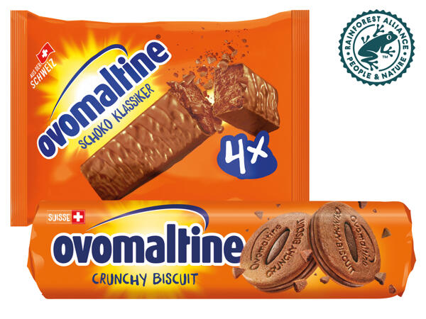 Ovomaltine Classic Riegel oder Chrunchy Biscuit