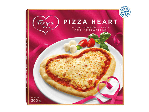 For You Pizza Heart with Tomato Sauce & Mozzarella