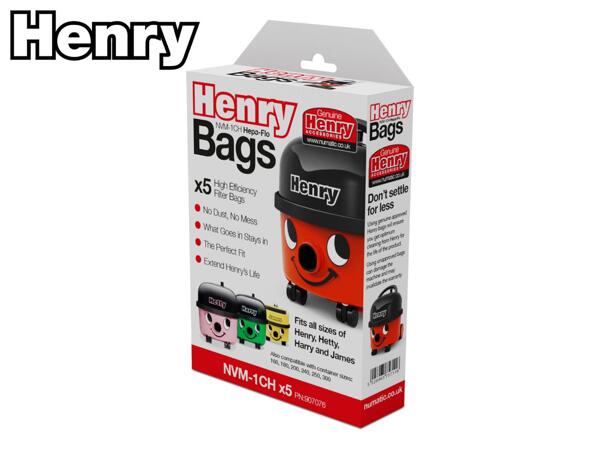 Henry Replacement Bags - 5 Pack