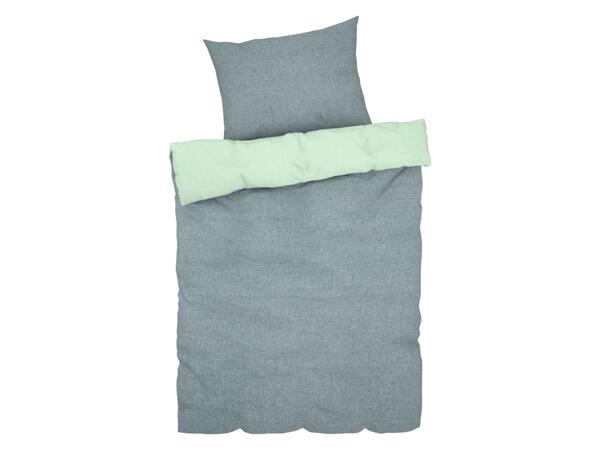 Single reversible chambray winter bedlinen