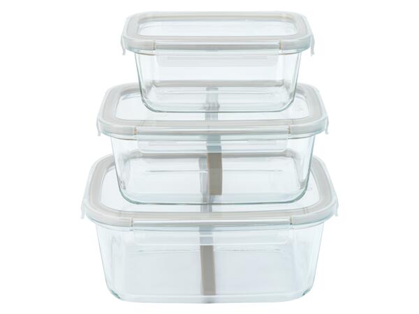 Glass Food Storage Container Set