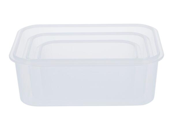 Silvercrest Rectangular Food Storage Container Set - 3 Pieces