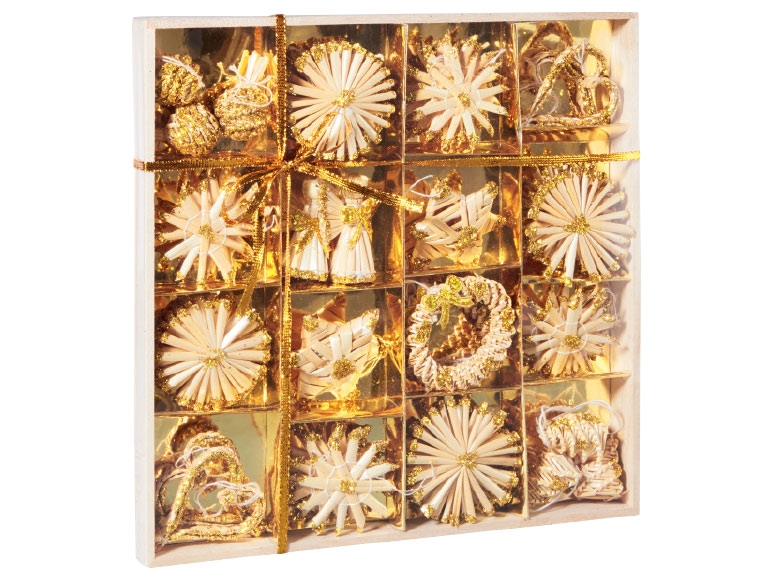 Melinera Traditional Straw Christmas Tree Decorations