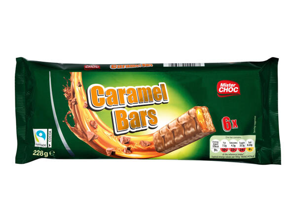 Mister Choc Choco & Caramel Bars 6 pack