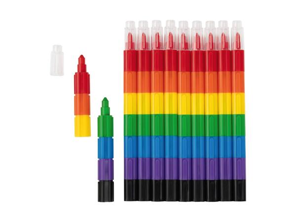 Crayons de cire multicolores, set de 10