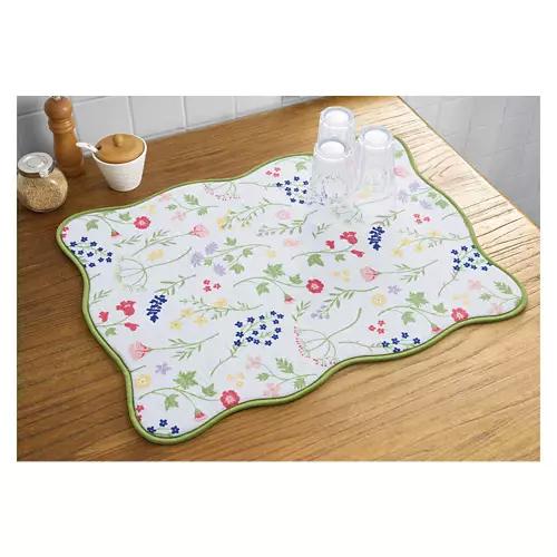 18" x 24" Reversible Oversized Drying Mat - Floral