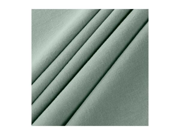 Livarno Home Linen-Blend Bedlinen - Double - Green