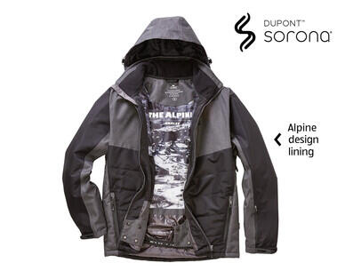 Men's Ski Jacket – Black/Charcoal Padded