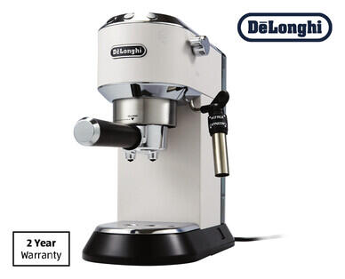 De'Longhi Dedica Pump Espresso Coffee Machine – White