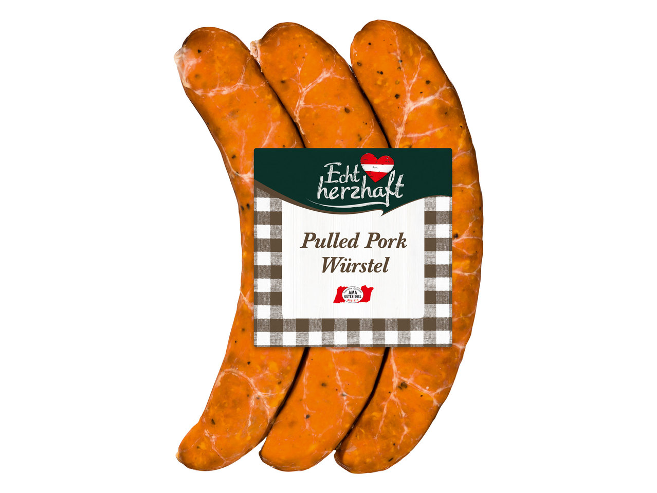 ECHT HERZHAFT Pulled Pork Würstel