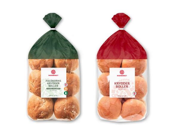 MADVÆRKET Fuldkorns- eller krydderboller