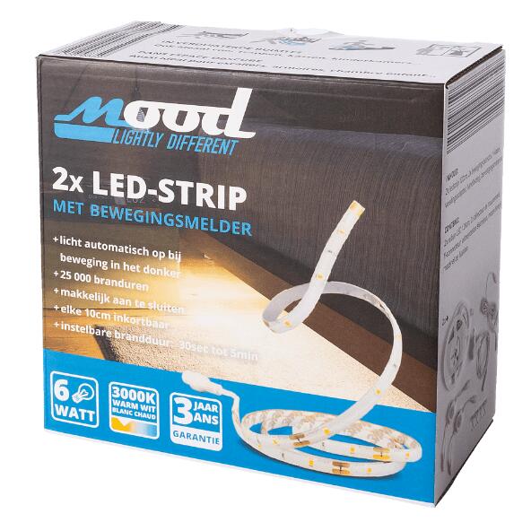 Ledstrips met bewegingsmelder, 2 st.