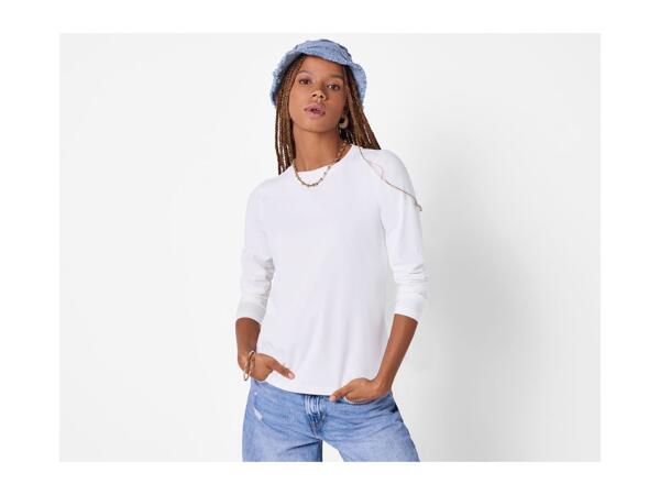 Esmara Ladies' Black & White Long Sleeve Tops - 2 Pack