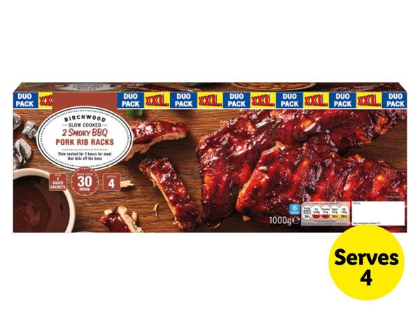 Birchwood 2 Smoky BBQ Pork Rib Racks