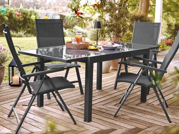 Alu-Gartentisch, ausziehbar