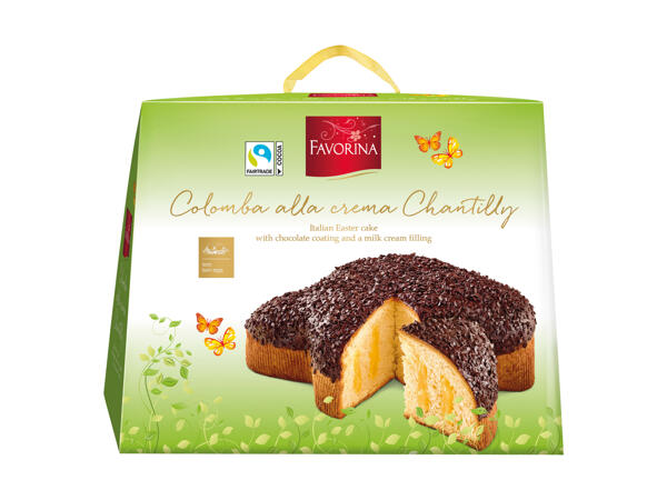 Colomba with Chocolate and Milk Cream