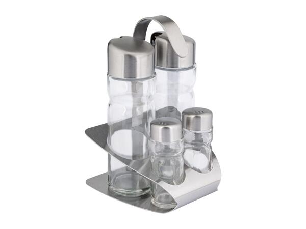 Ernesto Vinegar & Oil Sprayer/​Condiment Set/​Parmesan Container