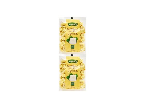Tortelloni ricotta and spinach